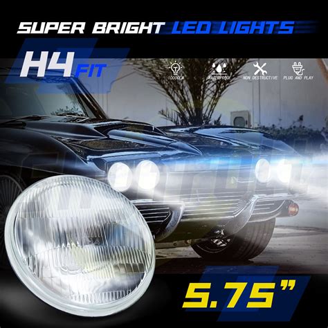 5 75 5 3 4 LED Headlights Conversion Kit Hi Low Beam For Chevy Impala