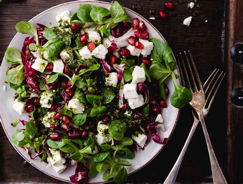 Winterliche Salate Mit Radicchio Chicor E Und Feldsalat