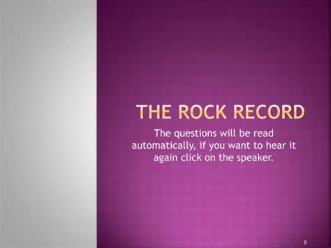 Ppt The Rock Record Powerpoint Presentation Free Download Id4816714