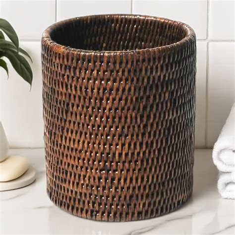 Rattan Island Round Cheese Tray With Handle Inside Glass Direct