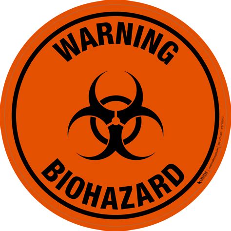 Warning: Biohazard - Floor Sign