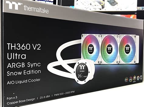 Thermaltake Th360 V2 Ultra Argb Sync Aio Liquid Cooler Snow Edition Review Page 3 Of 5