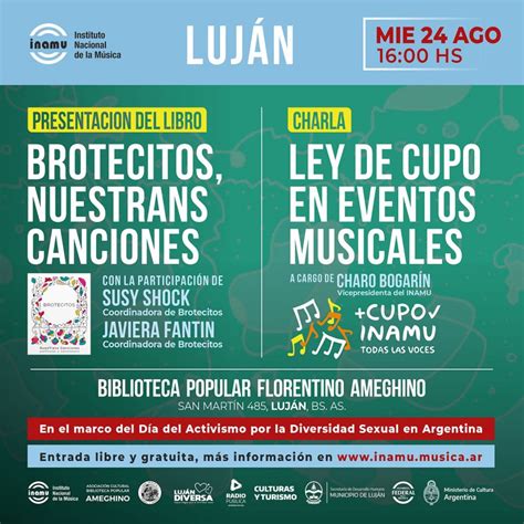 Actividades Del Inamu En Luj N Presentaci N De Brotecitos Y Charla