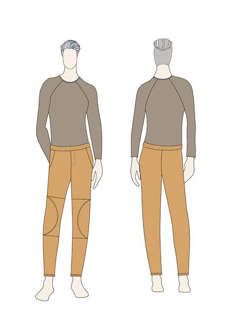 Man Pants Pdf Sewing Pattern Size S Xxl A Comfortino