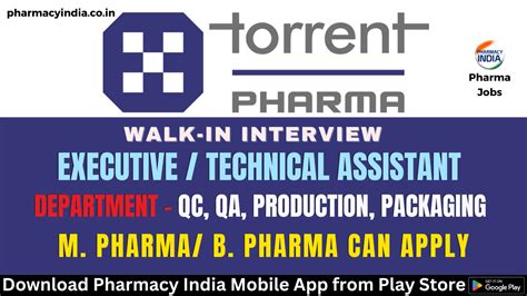 Walk In Interview For M Sc B Pharma M Pharma In Qa Qc Production