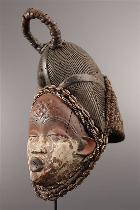 Art Africain Masque Punu Okuyi Afrikaanse Kunst Maskers Afrika