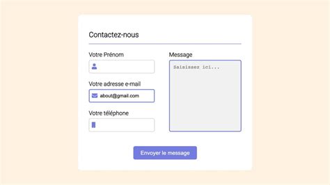 Comment Cr Er Un Beau Formulaire De Contact En Html Css Youtube