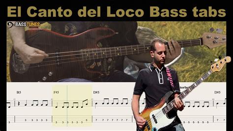 El Canto Del Loco Zapatillas BASS COVER Con Tab Y Partitura YouTube