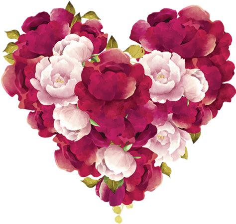 Bouquet Vector Burgundy Rose 3d Flower Heart Png Clipart Large Size