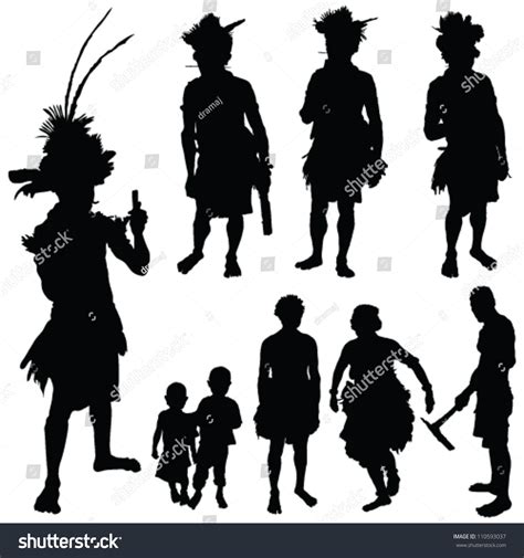 Papua Native Man Images Stock Photos Vectors Shutterstock