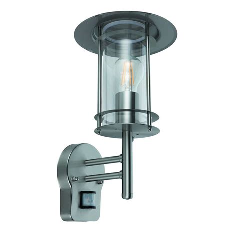 York Cylindrical Clear Pir 1lt Wall Ip44 60w Wall Light 4479782 Elesi