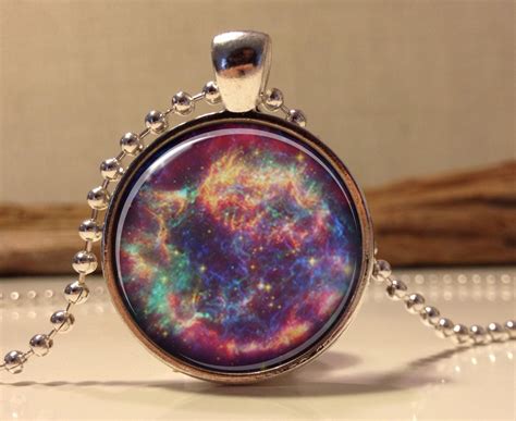 Nebula Galaxy Necklace Space Jewelry Art By Hadaskolcollection