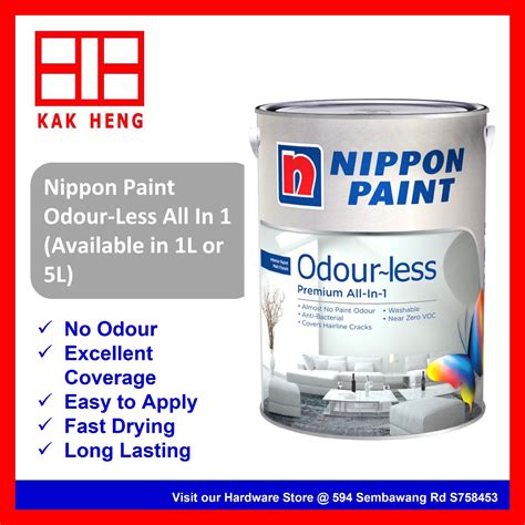 Free Gift Nippon Paint Odour Less All In Excellent Coverage Anti