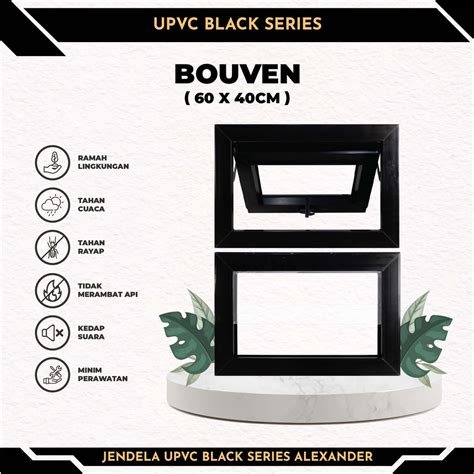 Jual Jendela Upvc Hitam Alexander Perkasa Bouven Awning Atau Selip