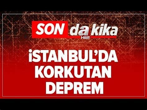 Son Dakika Stanbul Da Korkutan Deprem A Haber Youtube