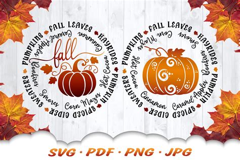 Fall Pumpkin Svg Cut Files Bundle Pumpkin Svg Files for - Etsy