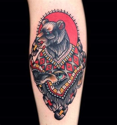 Top More Than 75 Bear American Traditional Tattoo Super Hot In Cdgdbentre