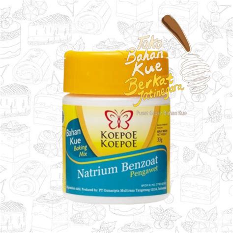 Jual NATRIUM BENZOAT KOEPOE KOEPOE 33 Gr BAHAN PENGAWET MAKANAN