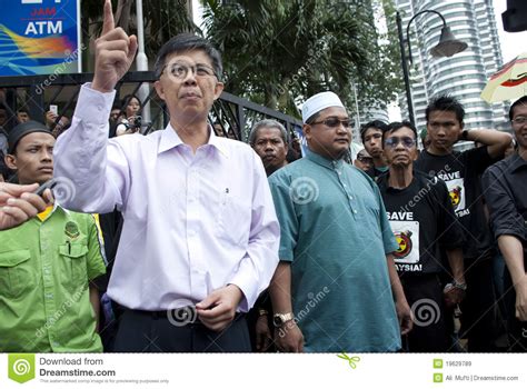 Malaysian Politician Joint A Demonstration Editorial Stock Image