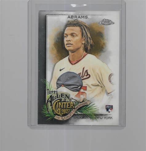 Topps Chrome Allen Ginter Baseball Cj Abrams Rookie Ebay