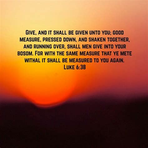 Luke 6 38 Bible Verses Gods Promises Luke 6