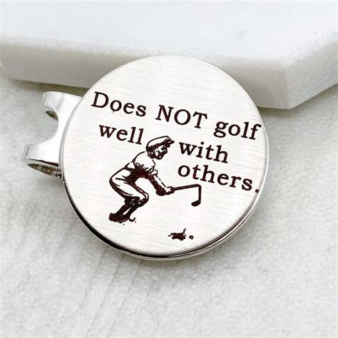 Engraved Golf Ball Marker Funny Golf Gifts For Men Includes Etsy