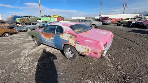 This Plymouth Duster Is An Unexpected Junkyard Gem With A Rare