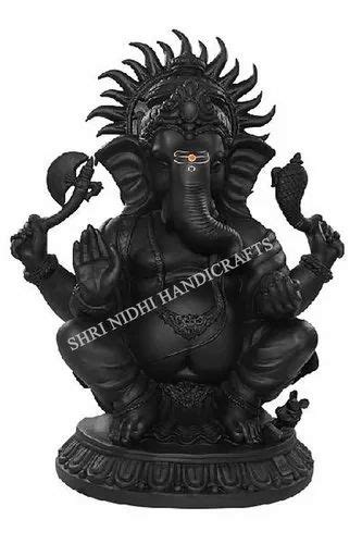 Black Marble Ganesh Statue Packaging Type Wooden Box At Rs 10000 In