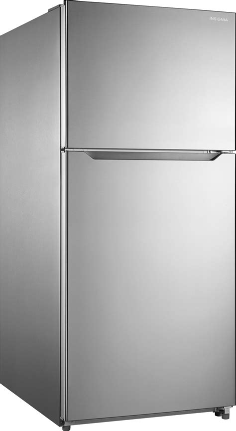 Insignia™ 205 Cu Ft Top Freezer Refrigerator Stainless Steel Ns