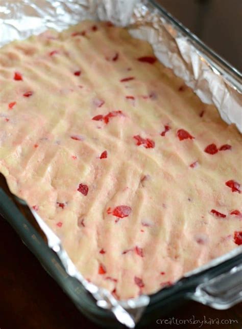 Maraschino Cherry Sugar Cookie Bars Creations By Kara