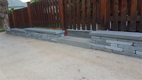 Tumbled Bluestone Wall