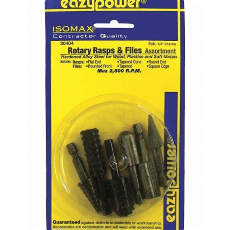 Eazypower Rotary File And Rasp Set 1 4 Shank Dia 30404 1 Kroger