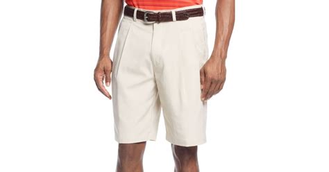 PGA TOUR Golf Shorts, Double Pleat Shorts in White for Men | Lyst