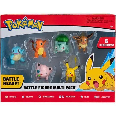 Bandai Pok Mon Pack De Figurines Pikachu Carapuce Salameche