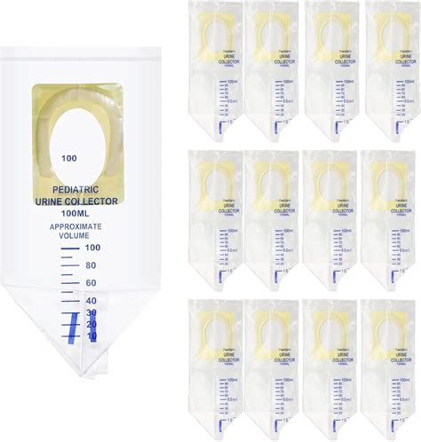 amazoncom  pcs pediatric urine bag collector ml baby catcher