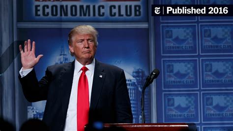 Fact Checking Donald Trumps Economic Speech The New York Times