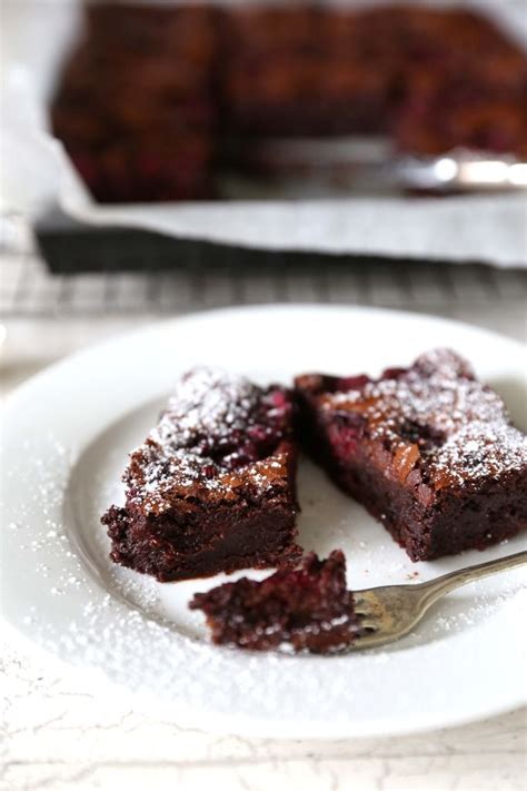 Decadent Dark Chocolate And Raspberry Brownie Full Cravings Chocolate Raspberry Brownies