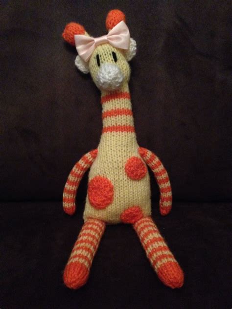 Amigurumi Knit Giraffe Pattern Digital Download Etsy Giraffe