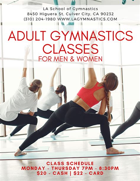 Adult Gymnastics Classes Los Angeles