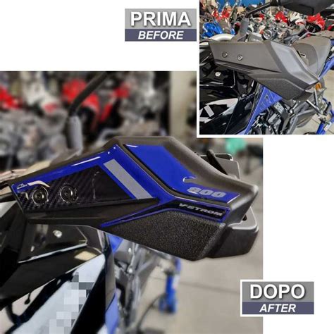 Adhesivos 3D Compatibles Con Suzuki V Strom 800 DE 2023 2024 Negro