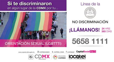 Copred Cdmx On Twitter Si En Algún Lugar De La Cdmx Te Discriminaron Por Tu Orientación