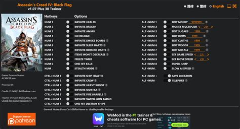 Assassin S Creed 4 Black Flag Trainer 30 V1 07 FLiNG GAME TRAINER