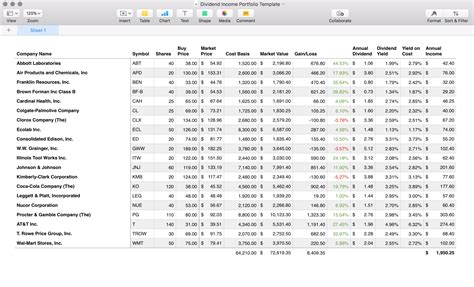 Dividend Income Spreadsheet — db-excel.com