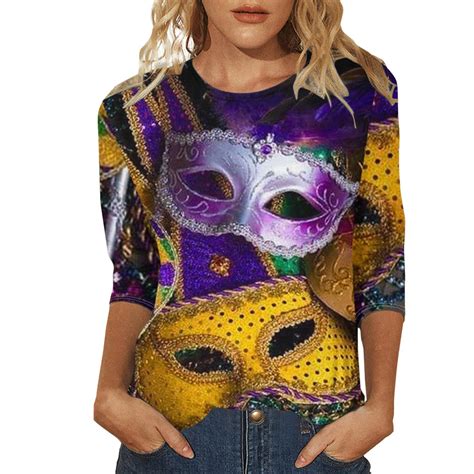 Ploknplq Mardi Gras Outfit For Women Mardi Gras Shirts For Women Mardi