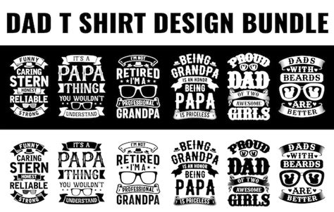 Premium Vector Vector Father S Day Tshirt Design Dad Svg Design Bundle