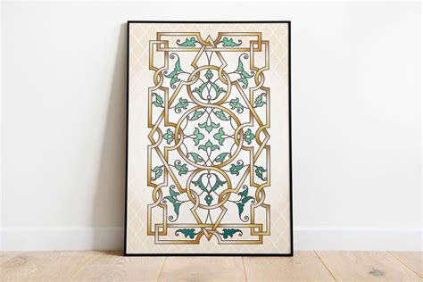 Islamic Pattern Wall Art Living Room Decor Indian Painting - Etsy