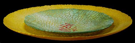 Artist Bob Leatherbarrow Fused Glass Plates Kiln Glass Art Kiln Glass