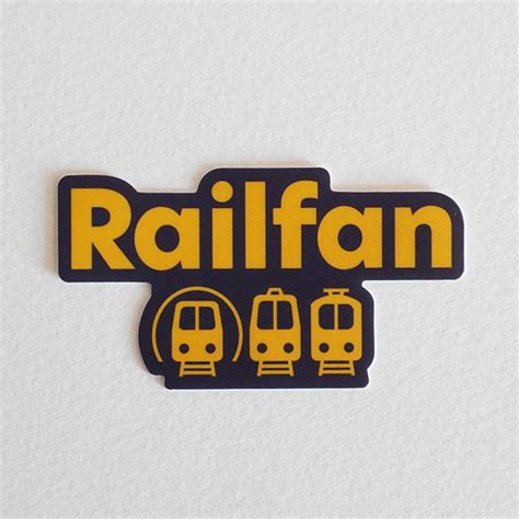 railfan vinyl sticker urban caffeine