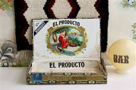 Vintage El Producto Cigar Box Wooden Cigar Box Tobacco Etsy