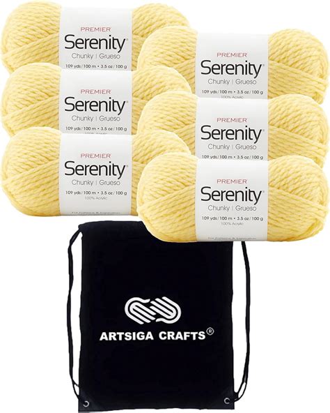 Premier Yarns Serenity Chunky Solid Buttercup 700 74 6